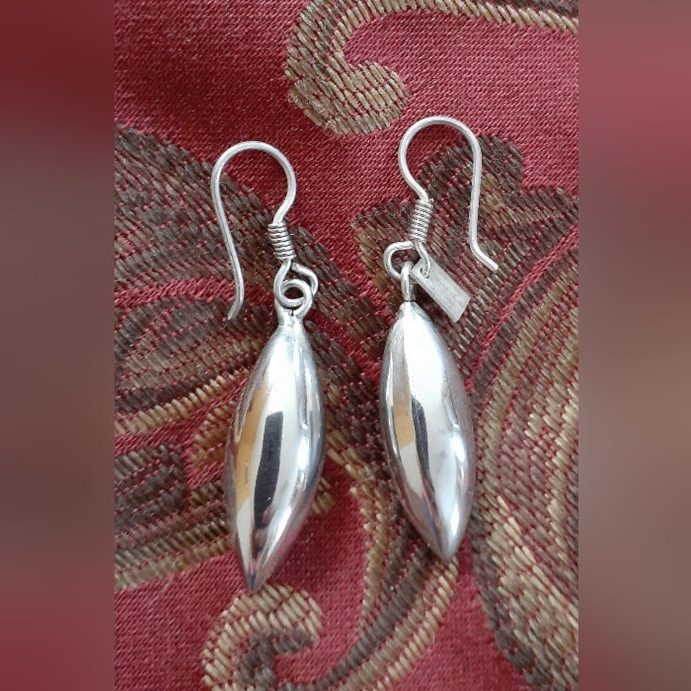 Elegant Sterling Silver Drop Earrings